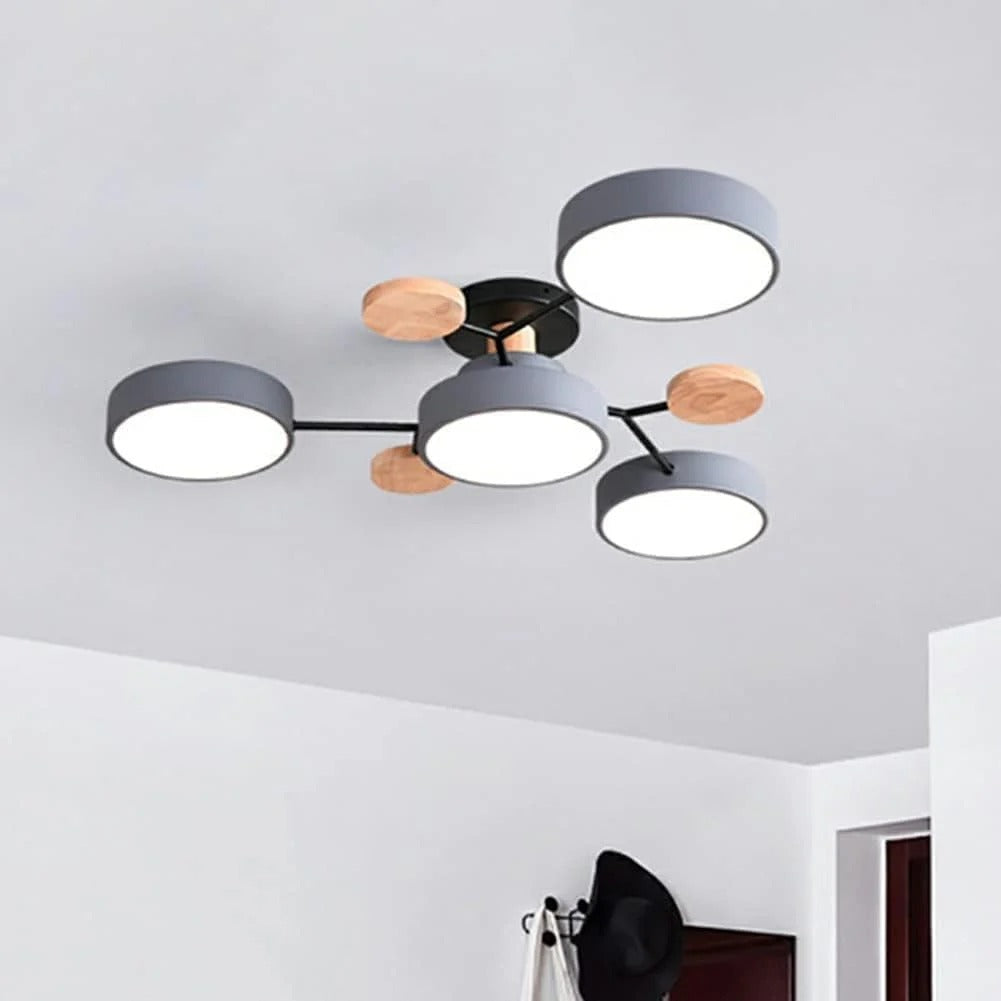 Moderne Halo LED semi-inbouw plafondlamp voor stijlvolle ruimtes