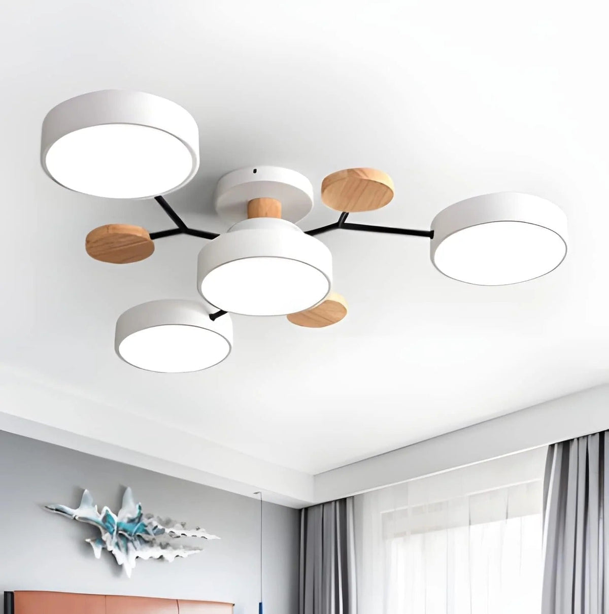 Moderne Halo LED semi-inbouw plafondlamp voor stijlvolle ruimtes