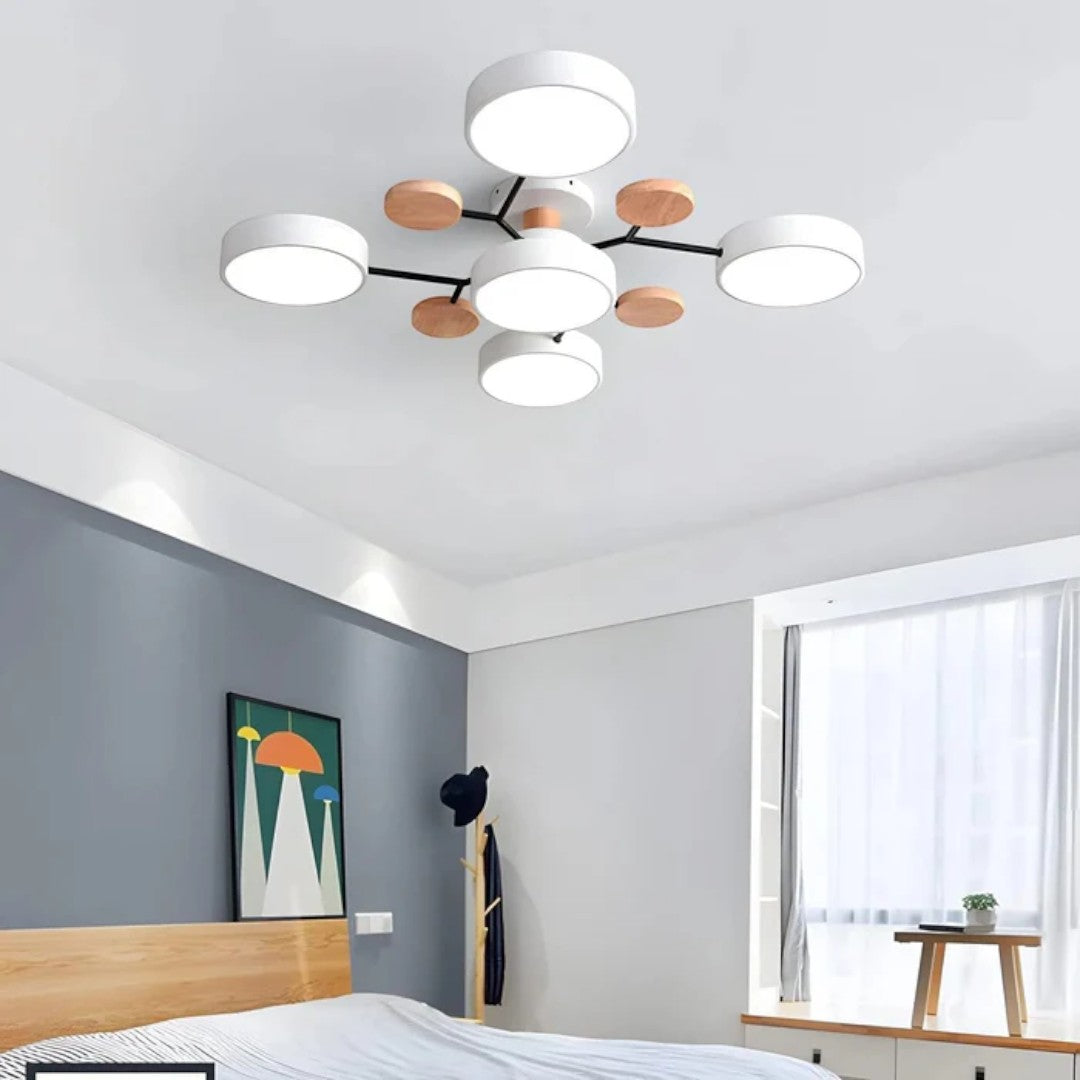 Moderne Ronde LED-Plafondlamp – Krachtige Verlichting met Meerdere Lichtbronnen