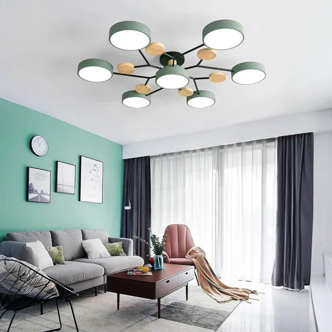 Moderne Ronde LED-Plafondlamp – Krachtige Verlichting met Meerdere Lichtbronnen