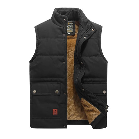Mouwloos herenvest in moderne stijl