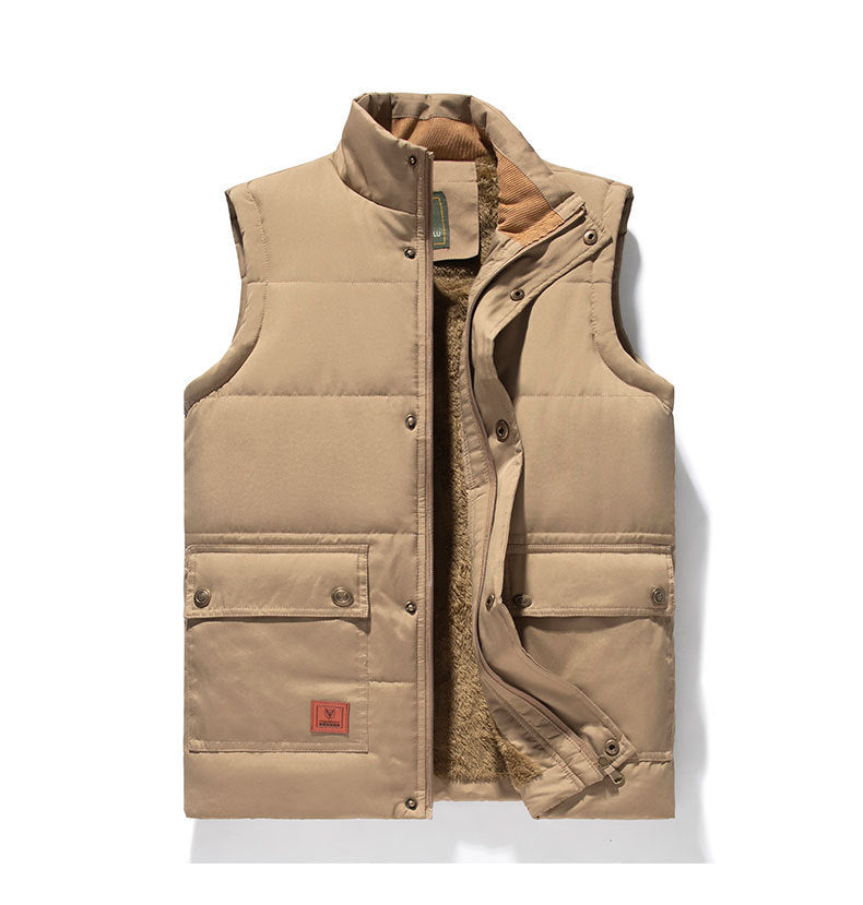 Mouwloos herenvest in moderne stijl