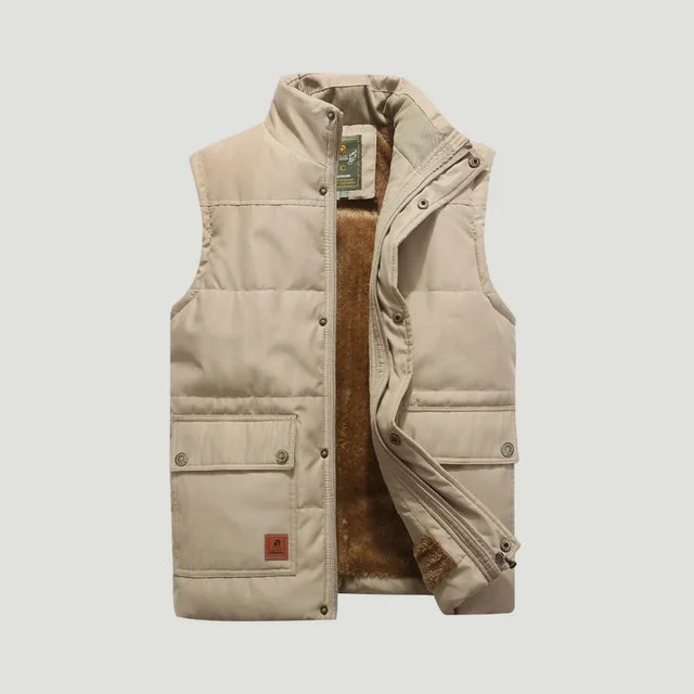Mouwloos herenvest in moderne stijl