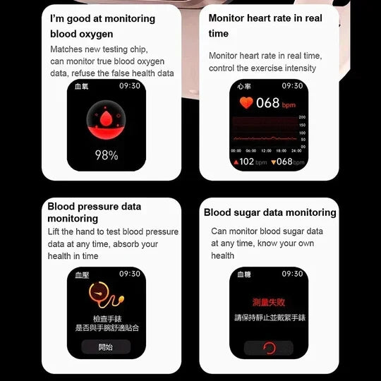 Niet-invasieve smartwatch voor bloedsuikermeting met fitnesstracking