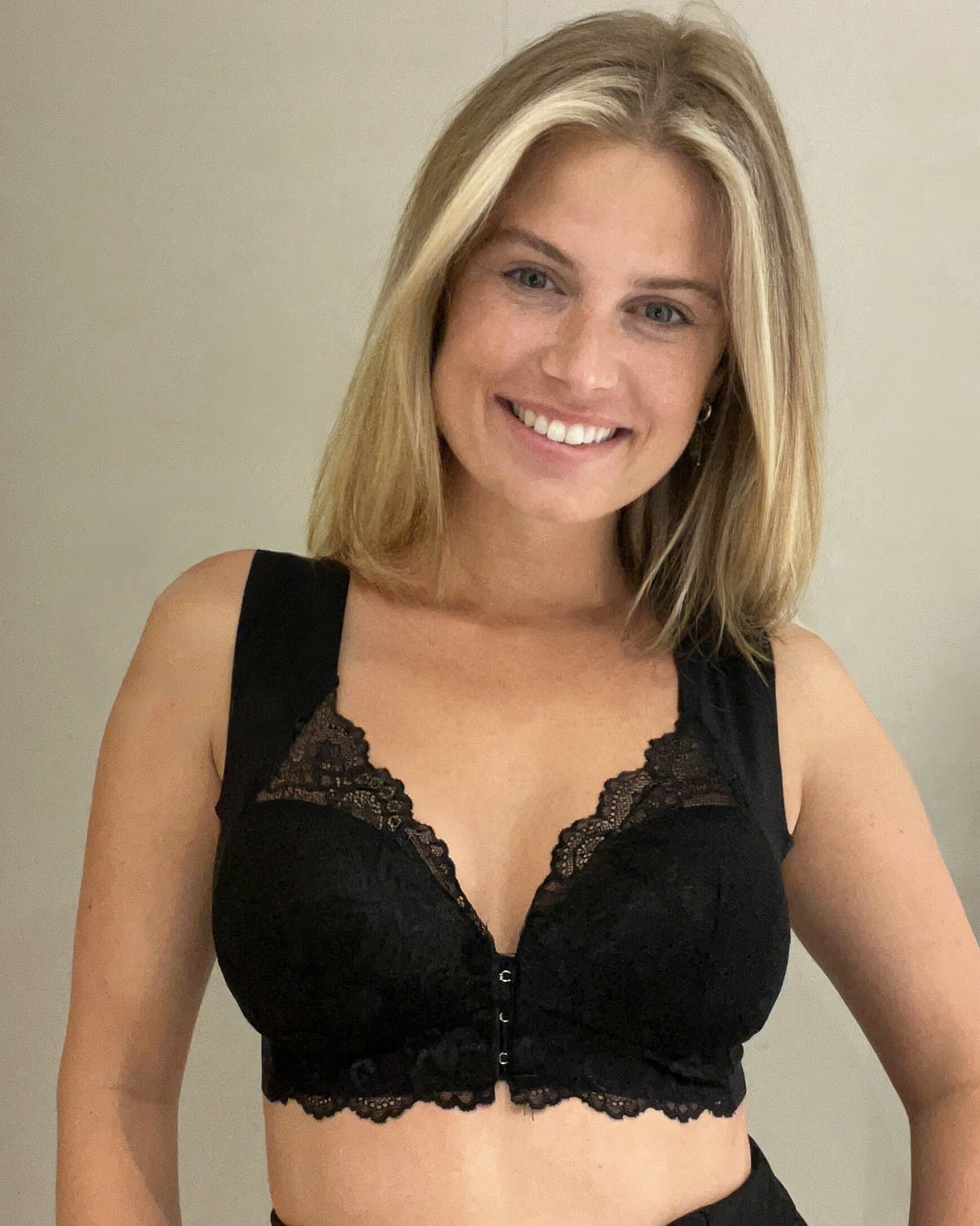 Ondersteunende bh voor dames met voorsluiting