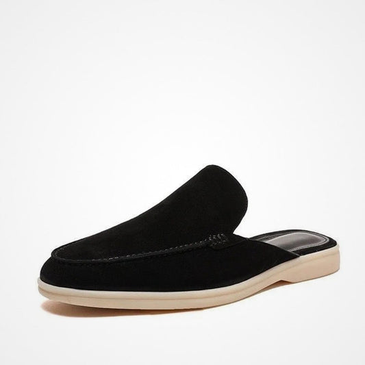 Open loafers met luxe afwerking