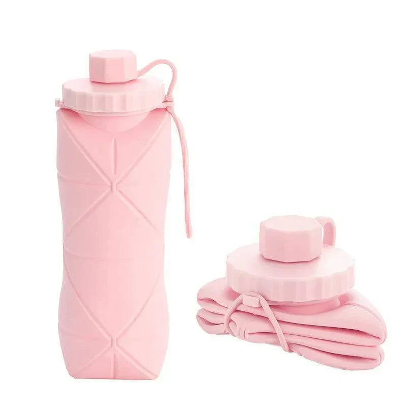 Opvouwbare siliconen waterfles van 600 ml
