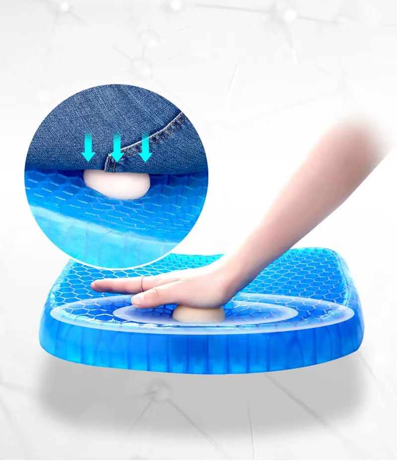 Orthopedisch gel zitkussen voor stuitje- en rugondersteuning