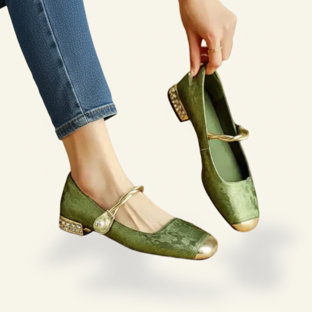 Orthopedische Mary Jane schoenen voor dames met vierkante neus