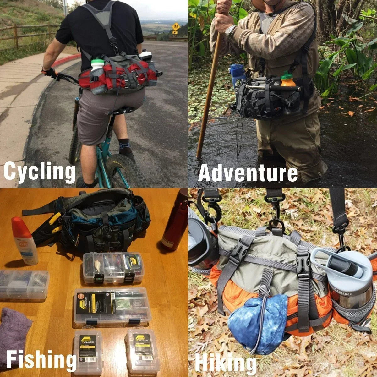 Outdoor Heuptas | Ultralicht Ontwerp met Meerdere Zakken | Verkrijgbaar in Meerdere Kleuren