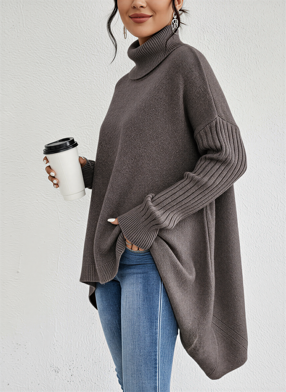 Oversized koltrui voor dames
