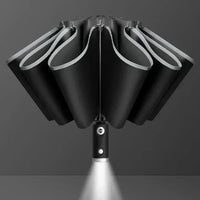 Paraplu met led en ingebouwde zaklamp