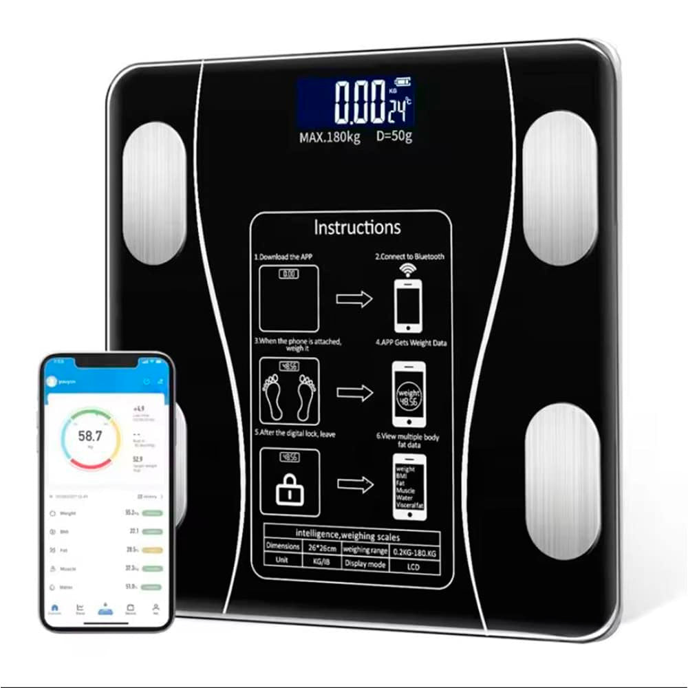 Personenweegschaal (180 kg) Pro - BMI-functie & bluetooth