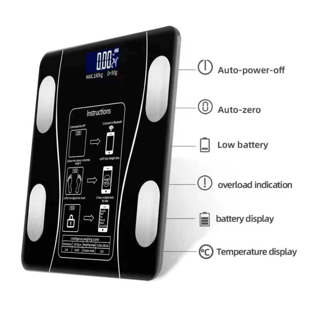Personenweegschaal (180 kg) Pro - BMI-functie & bluetooth