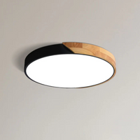 Plafondlamp met led in Scandinavisch houten design