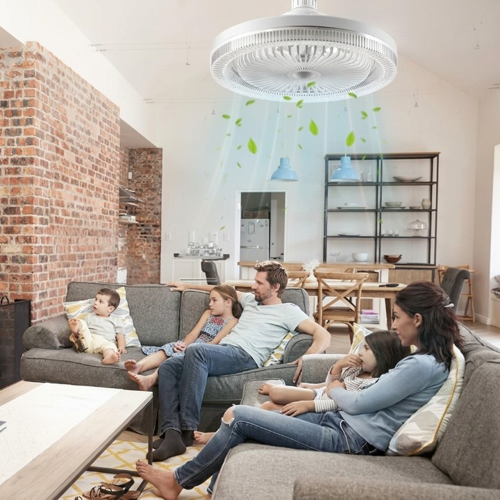 Plafondventilator met ledverlichting en afstandsbediening