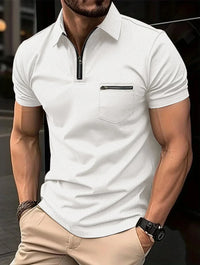 Poloshirt met wafelstructuur en bewegingsvrijheid