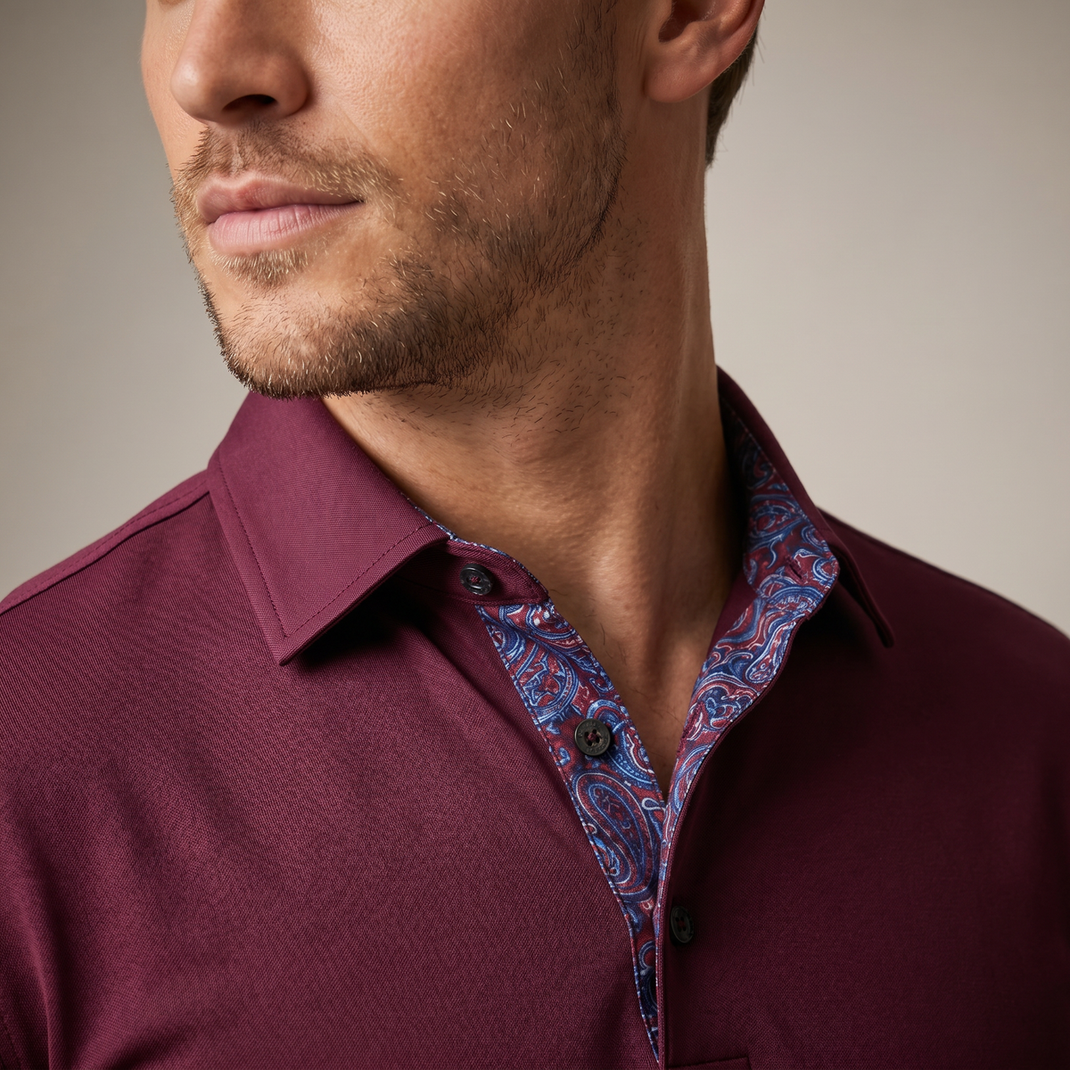 Poloshirt voor heren van polyester en elastaan | Vochtafvoerend UPF 50