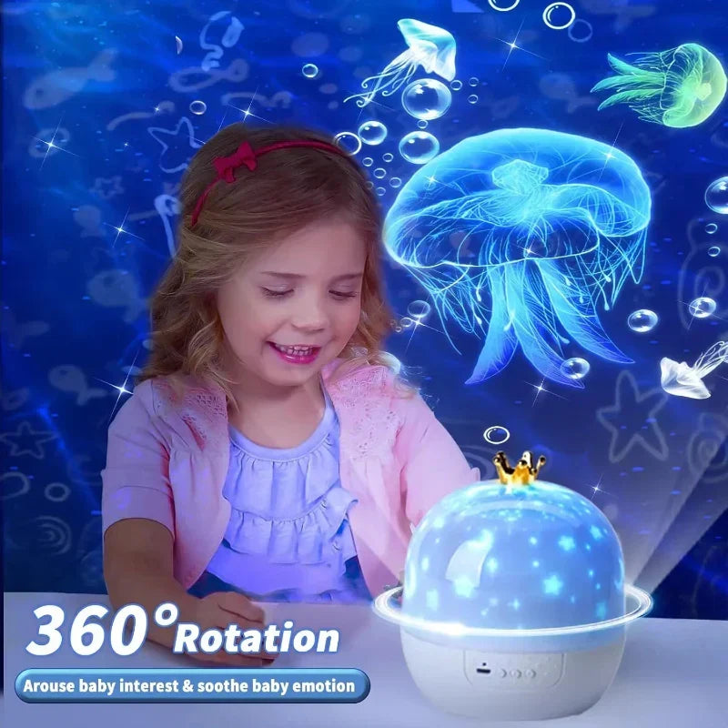 Projector nachtlamp met 360° rotatie