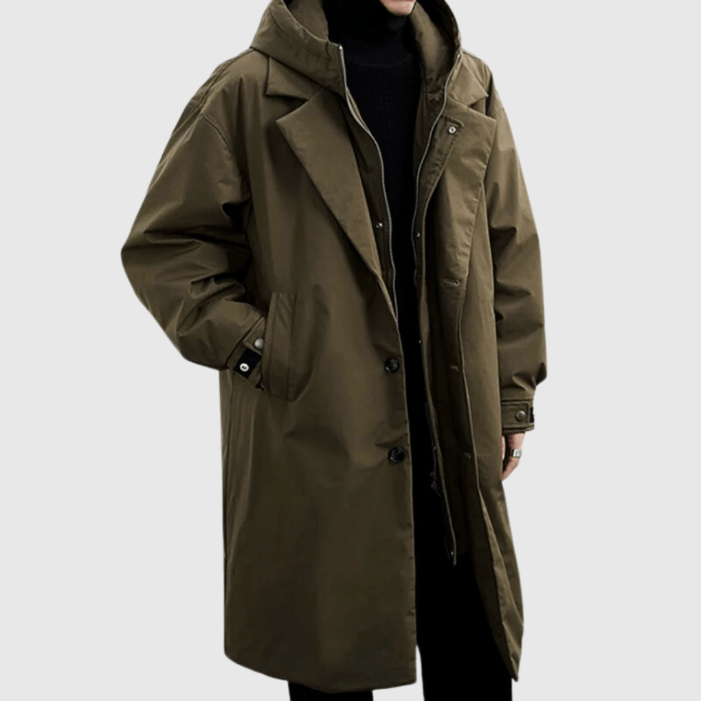 Aanpasbare trenchcoat voor heren