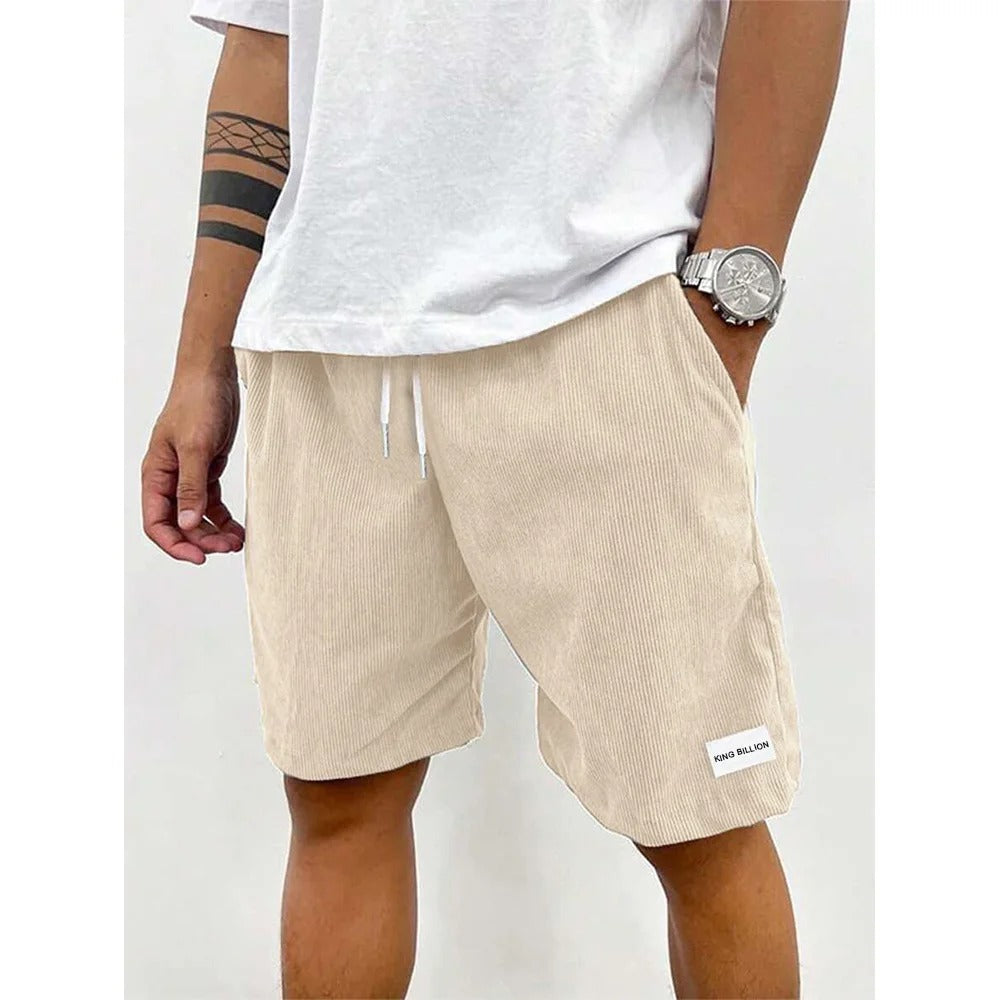 Ribfluwelen bermudashorts voor heren