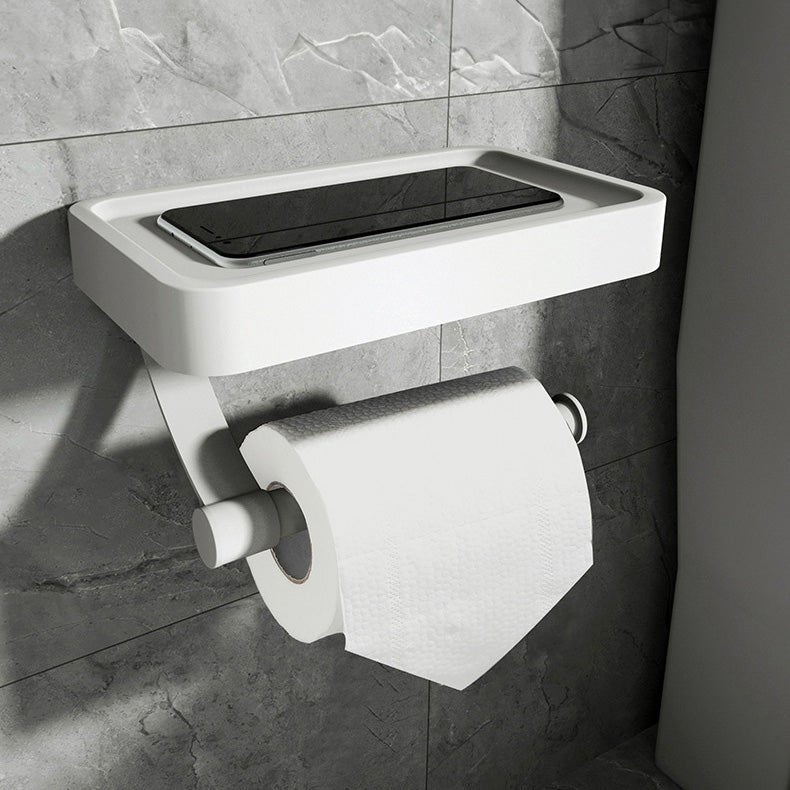 Roestvrijstalen toiletrolhouder met planchet - Zonder boren