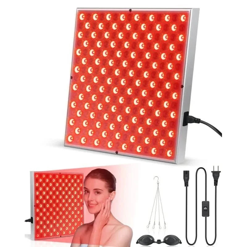 Roodlichttherapie Paneel met 225 Leds – Huidverjonging en Pijnverlichting, Draagbaar en Vrijstaand