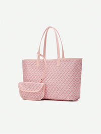 Ruime shopper met grafisch patroon
