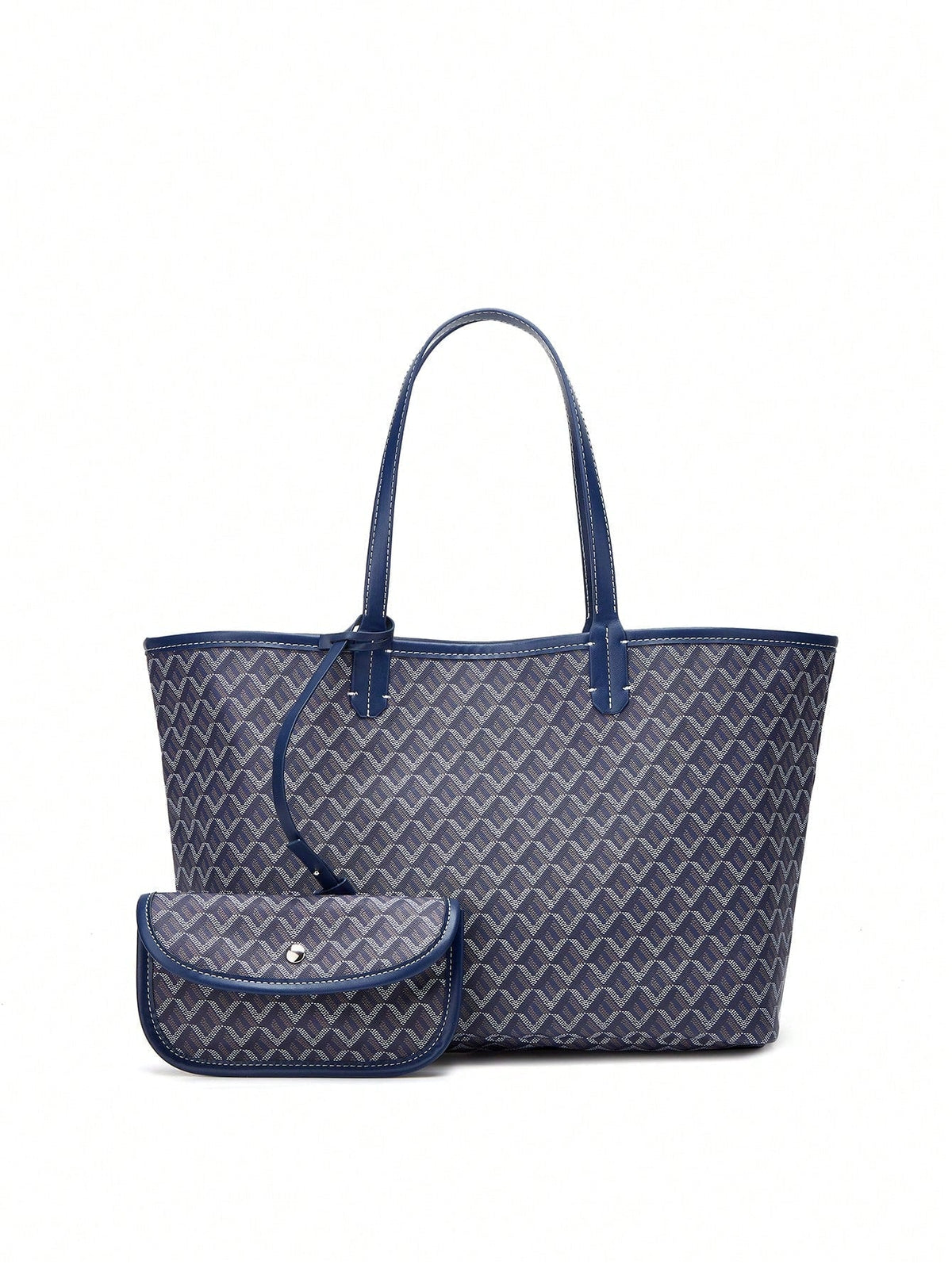 Ruime shopper met grafisch patroon