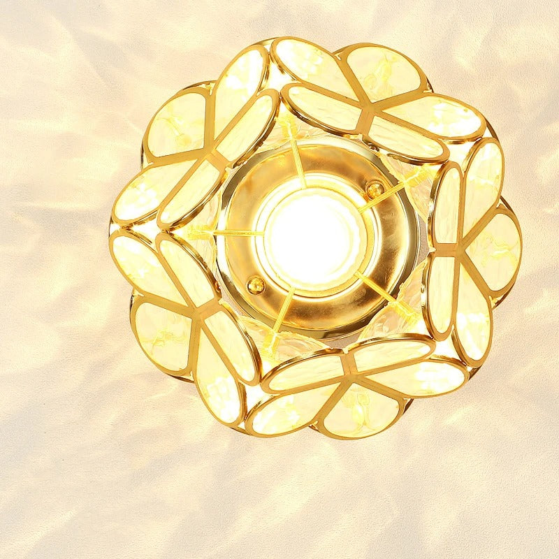 Scandinavische Bloemblad Plafondlamp voor de Gang - Elegante Verlichting voor Gang en Slaapkamer