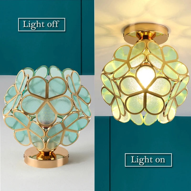 Scandinavische Bloemblad Plafondlamp voor de Gang - Elegante Verlichting voor Gang en Slaapkamer