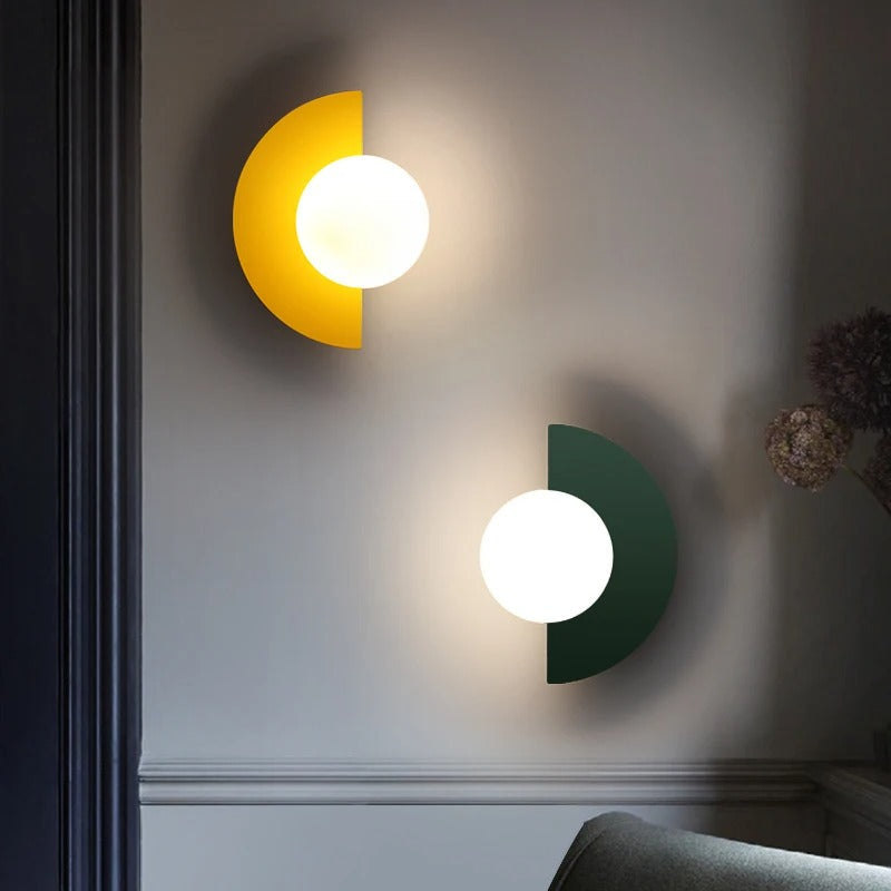 Scandinavische halve cirkel wandlamp – Moderne verlichting