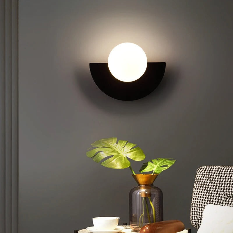 Scandinavische halve cirkel wandlamp – Moderne verlichting