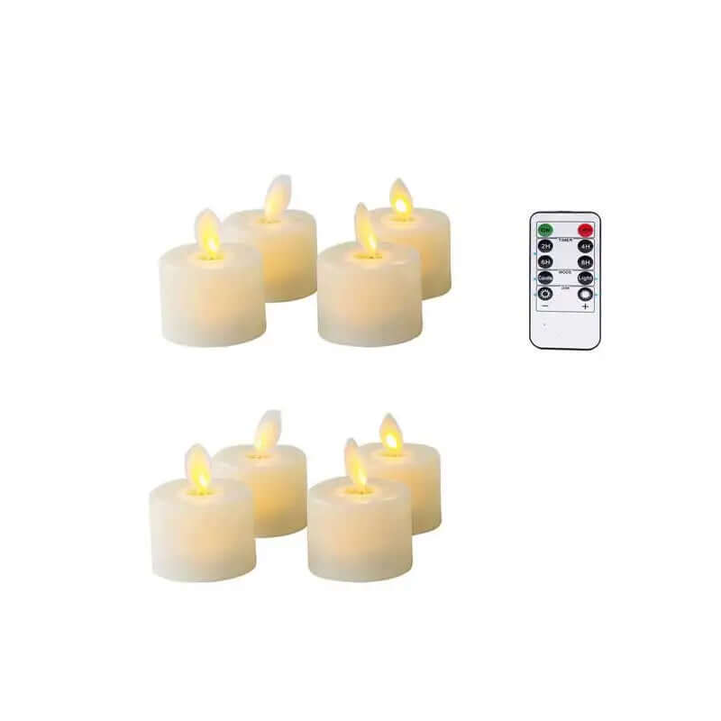 Set led-kandelaars met bewegende vlam