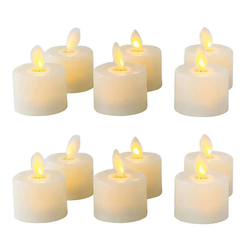 Set led-kandelaars met bewegende vlam