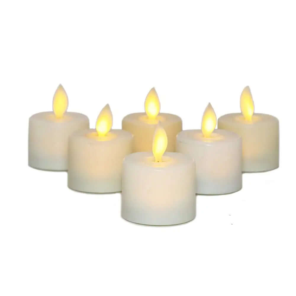 Set led-kandelaars met bewegende vlam