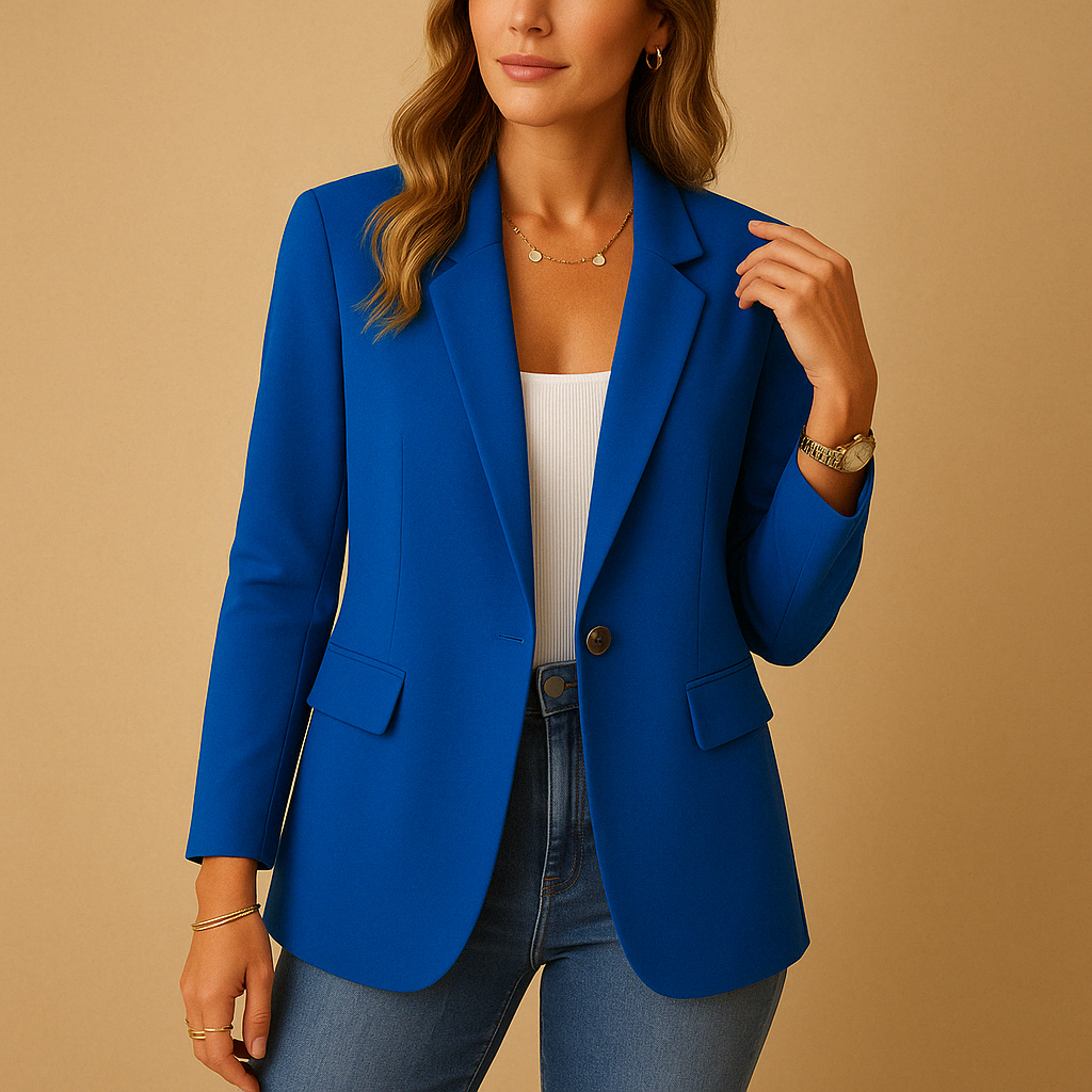 Single-breasted blazer voor dames