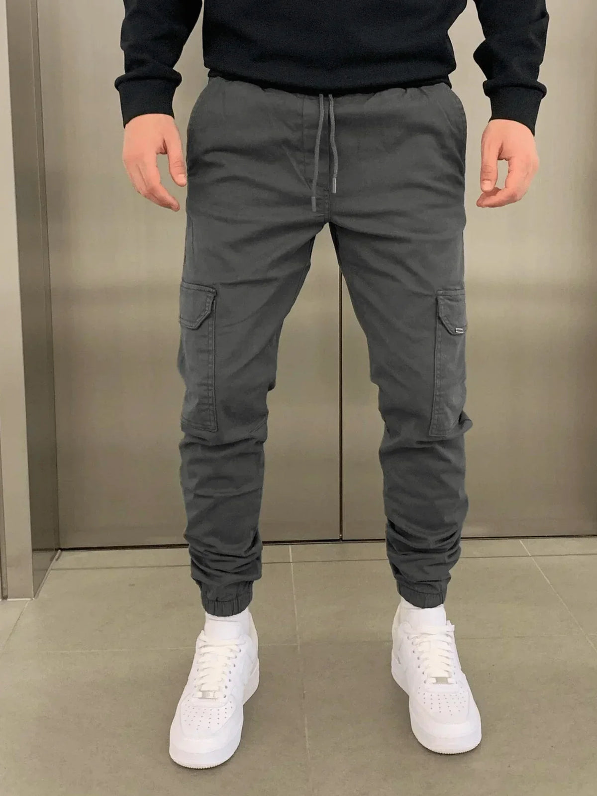 Slim-fit cargobroek voor heren