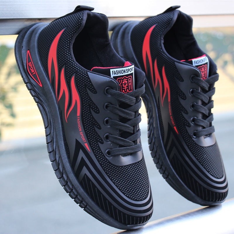 Sportieve allweather-sneakers met vlamdetail