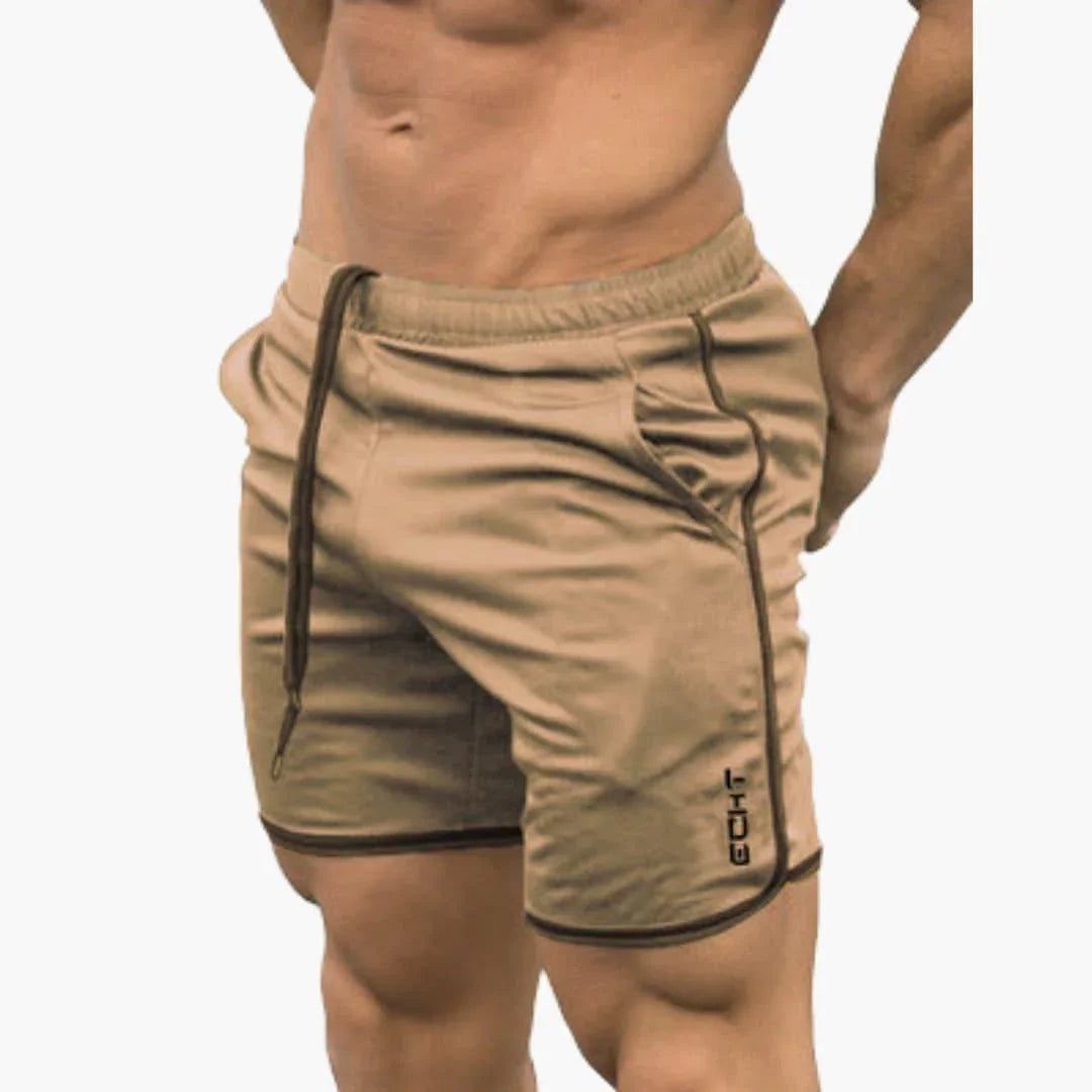 Sportshort voor heren met zakken voor fitness en hardlopen