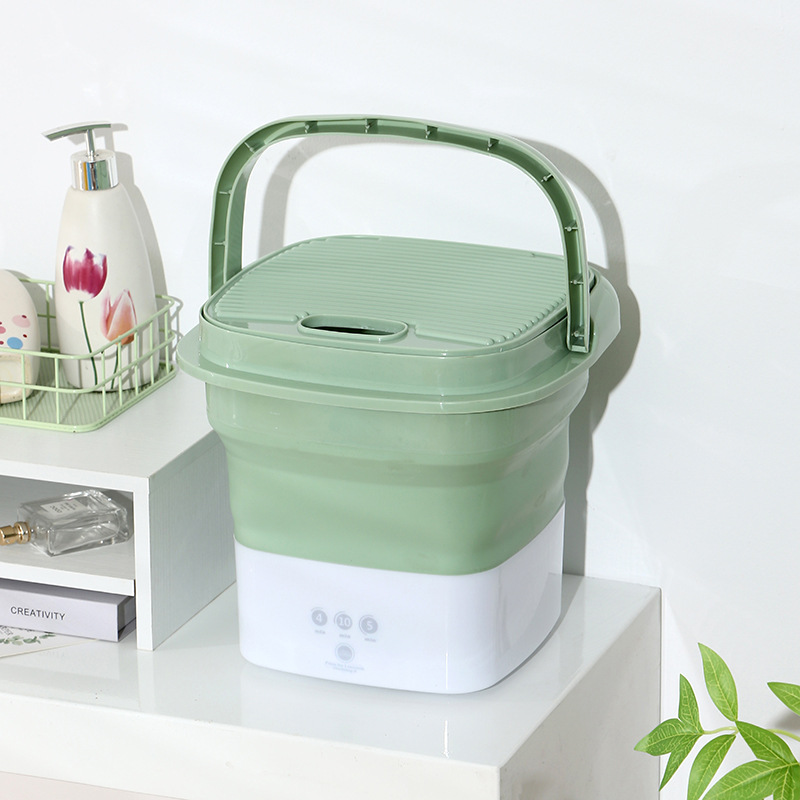 Stijlvolle Draagbare Mini-Wasmachine voor Persoonlijk Gebruik