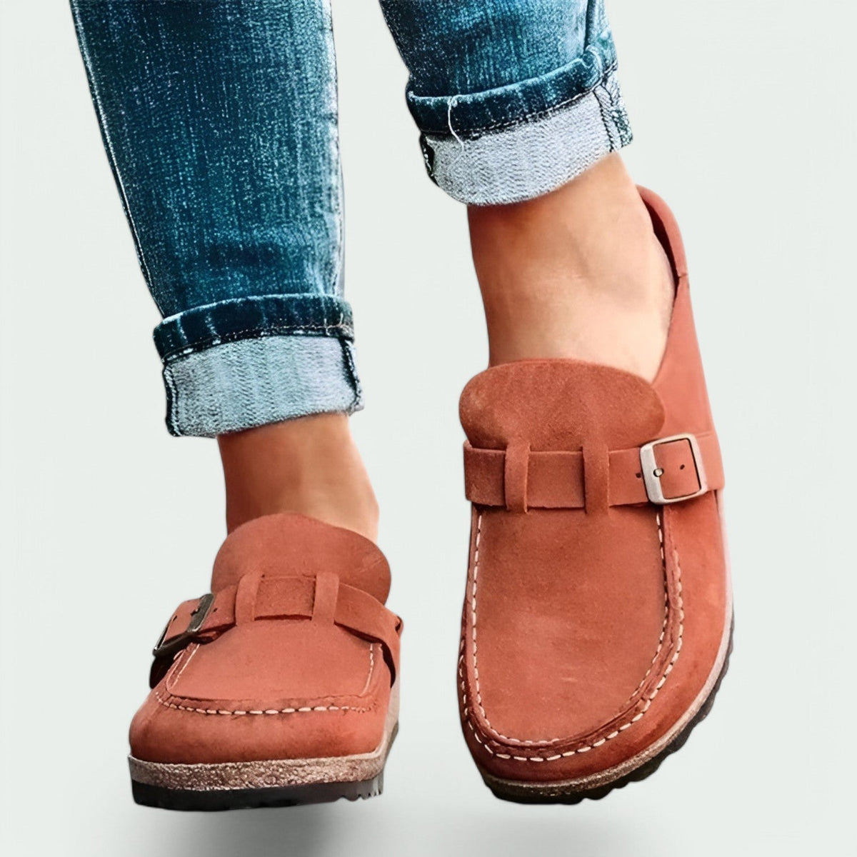 Suède instappers voor dames in retrostijl voor comfortabel dragen