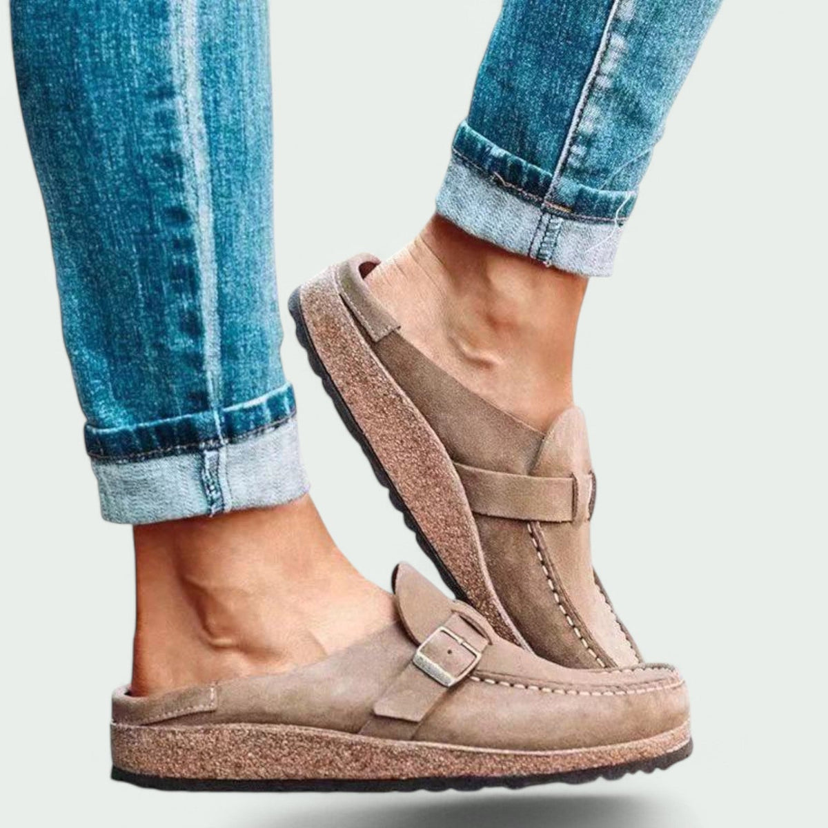 Suède instappers voor dames in retrostijl voor comfortabel dragen