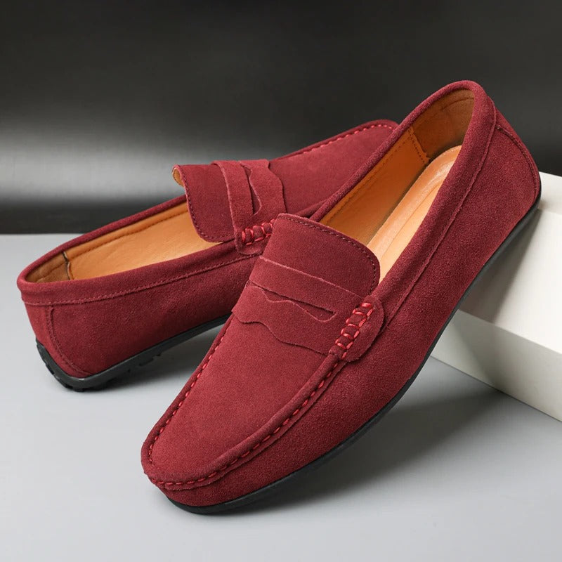 Suède loafers