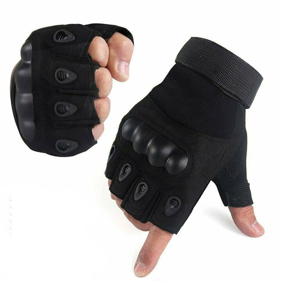 Tactische handschoenen met harde knokkelbescherming en touchscreenfunctie