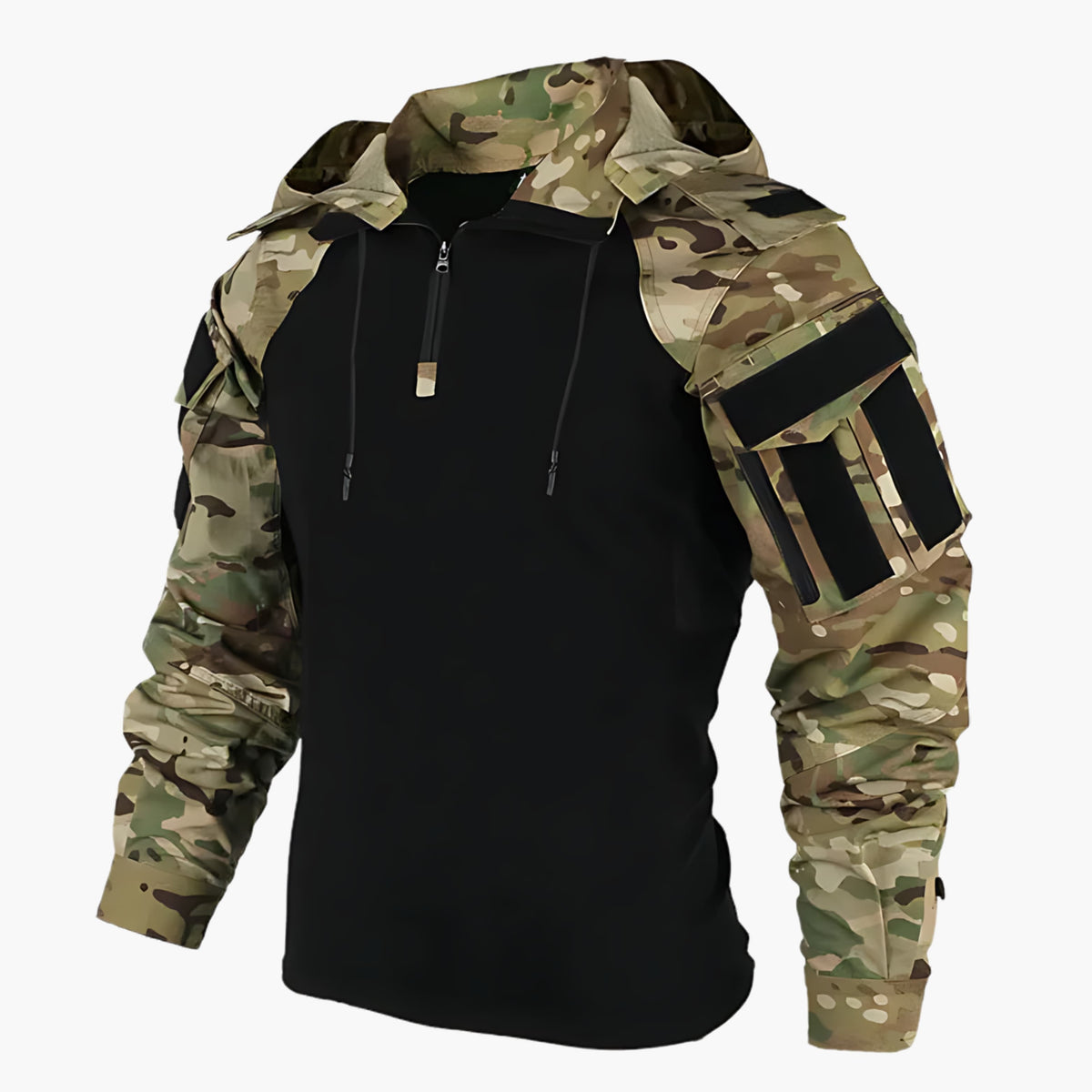Tactische winterjas met capuchon voor heren