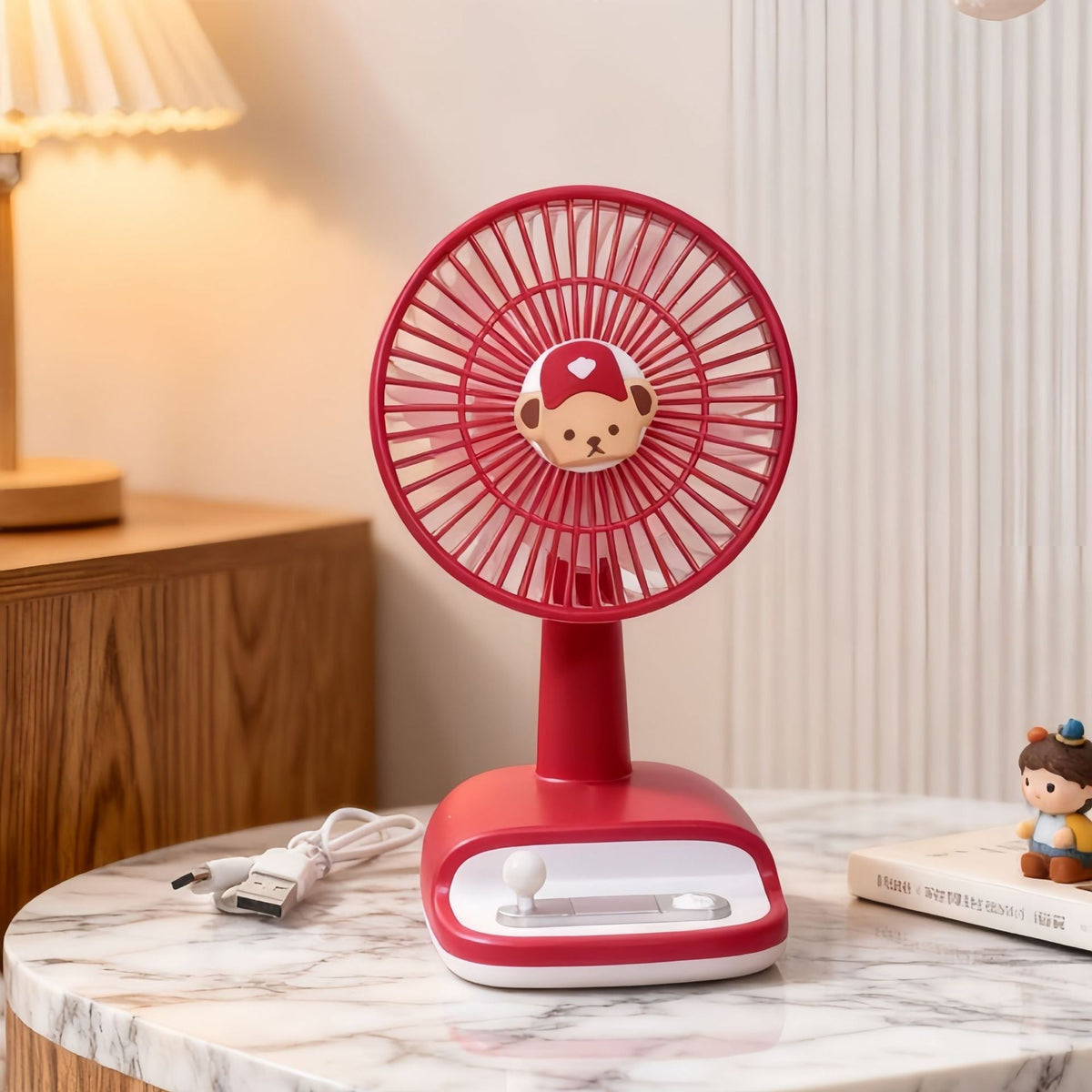 Tafelventilator met flexibele kantelhoek, modern en elegant