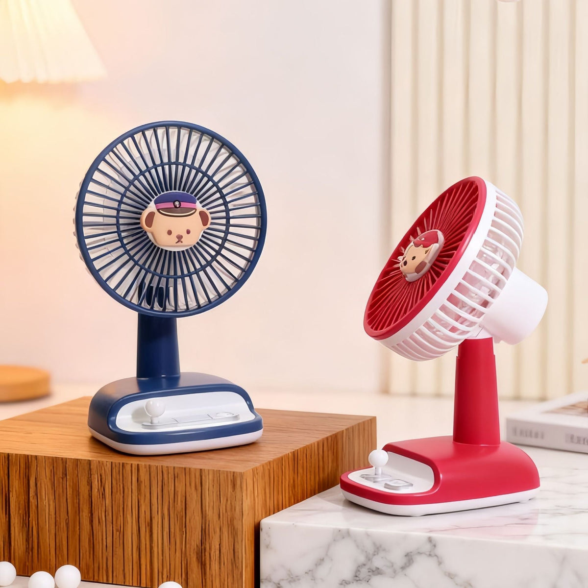 Tafelventilator met flexibele kantelhoek, modern en elegant