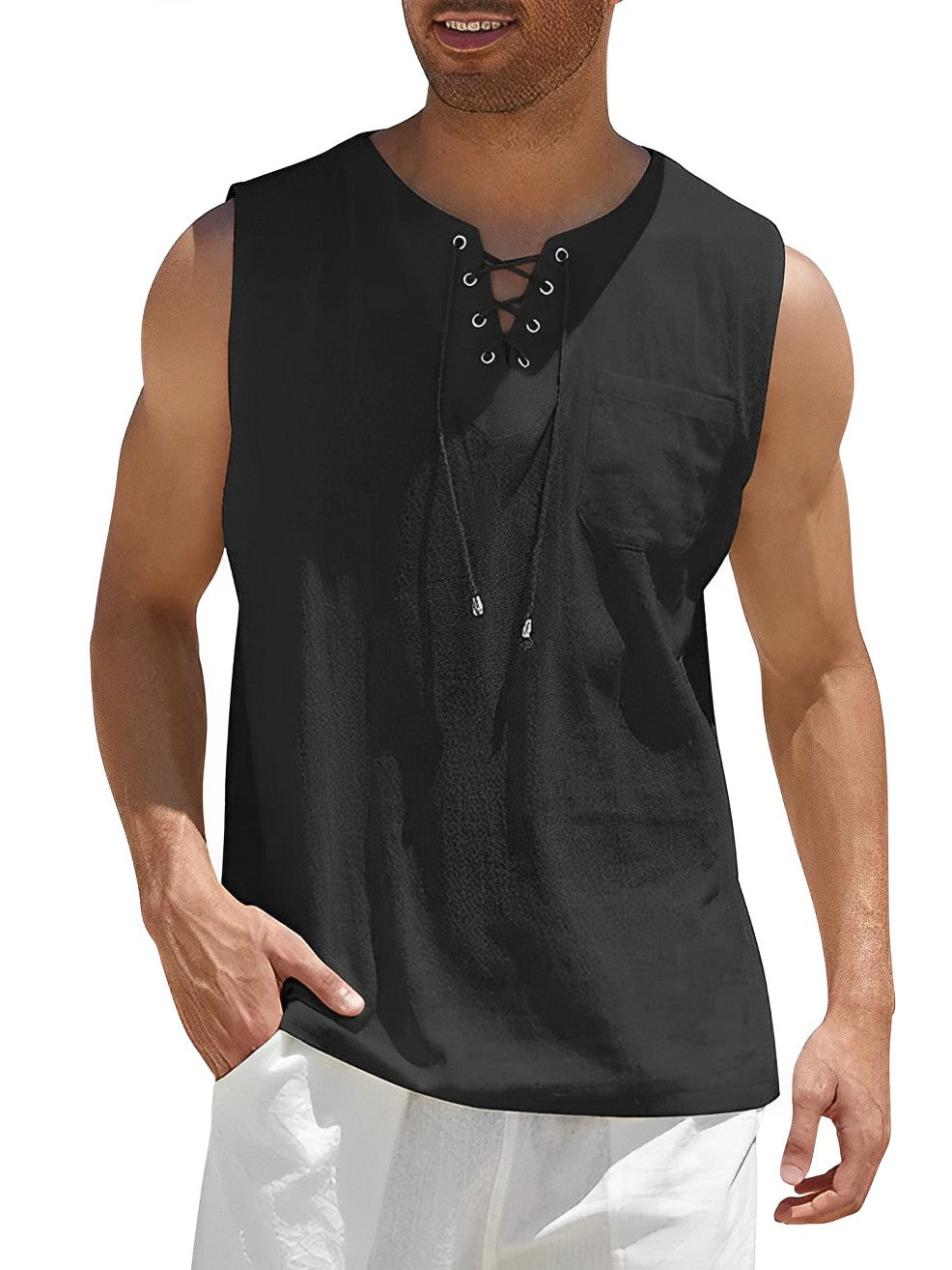 Tanktop voor heren | Luchtig zomercomfort & stijlvolle V-hals
