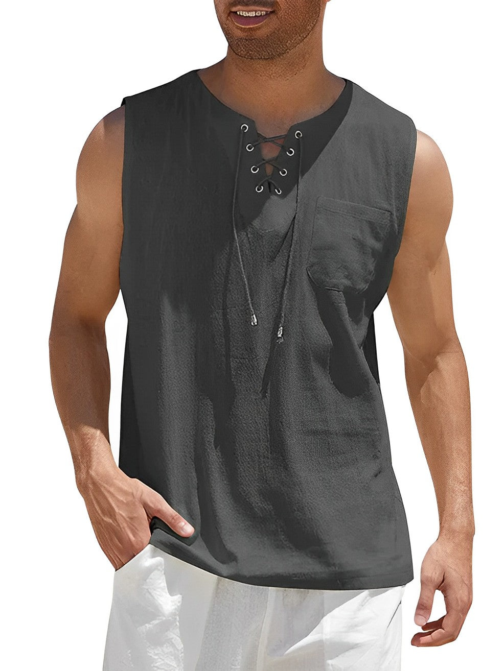 Tanktop voor heren | Luchtig zomercomfort & stijlvolle V-hals